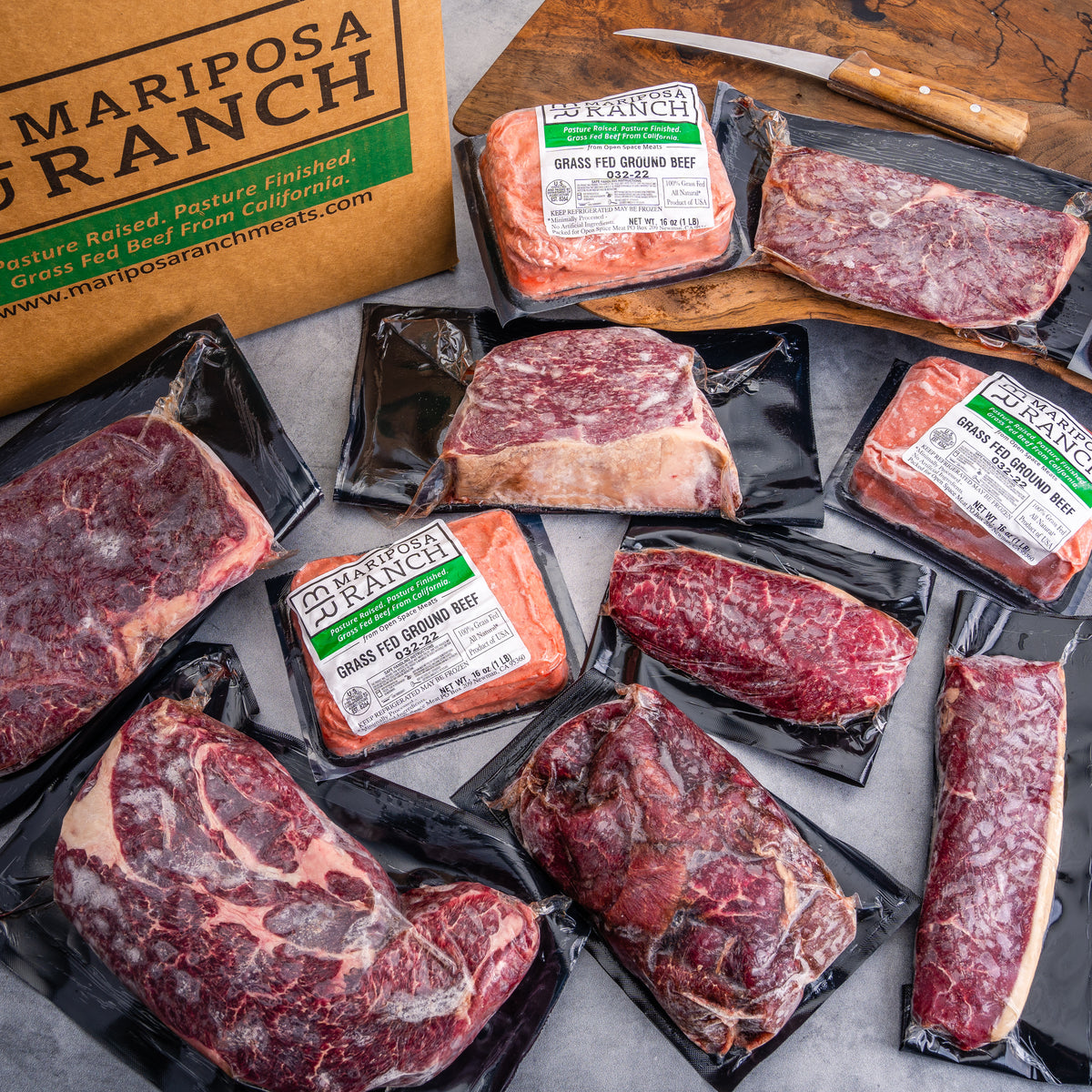 Mariposa Ranch Whole Beef Carcass GrassFed, Pasture Raised Cattle