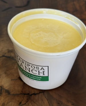 Grass-fed, grass-finished Beef Tallow (16 oz tub) — Mariposa Ranch (photo 3)