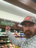 Mariposa Meat Life Camo Snap Back Trucker Hat