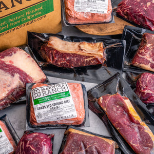 BBQ Box of grass-fed steaks and sausages — Mariposa Ranch